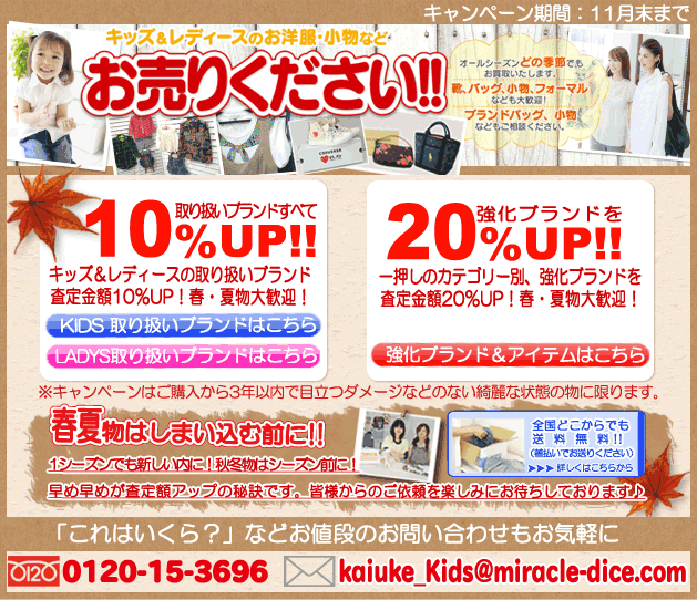 �L�b�Y�����f�B�[�X�̂��m���A�����Ȃǂ����肭�������B�n�O�I�[���[�E�T���g���E���y�b�g�Ȃǃi�`�������A���B�g���g���[�o�[�`�Ȃǂ̃u�����h�o�b�O������肵�Ă܂��B�I�[���V�[�Y���ǂ̋G�߂ł�OK�ł��I